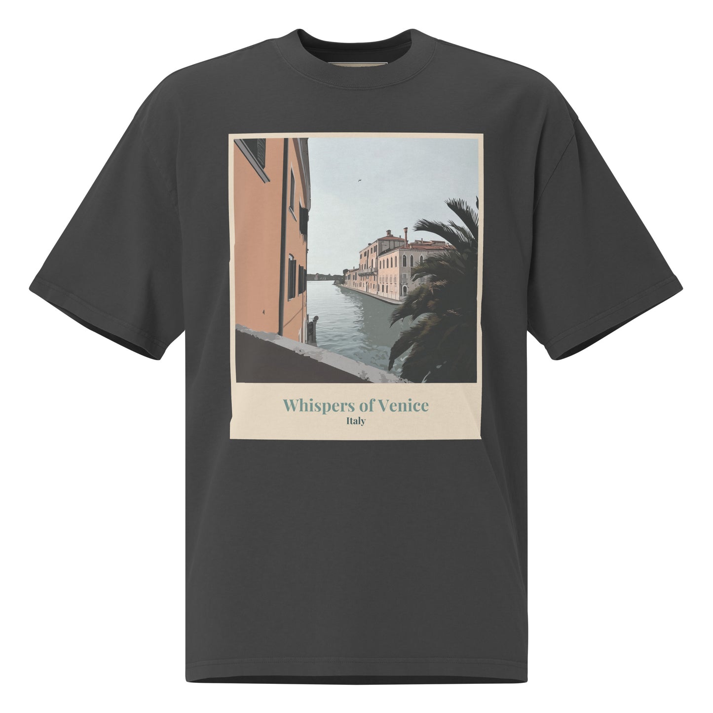 Übergroßes verblasstes Unisex-T-Shirt - Whispers of Venice