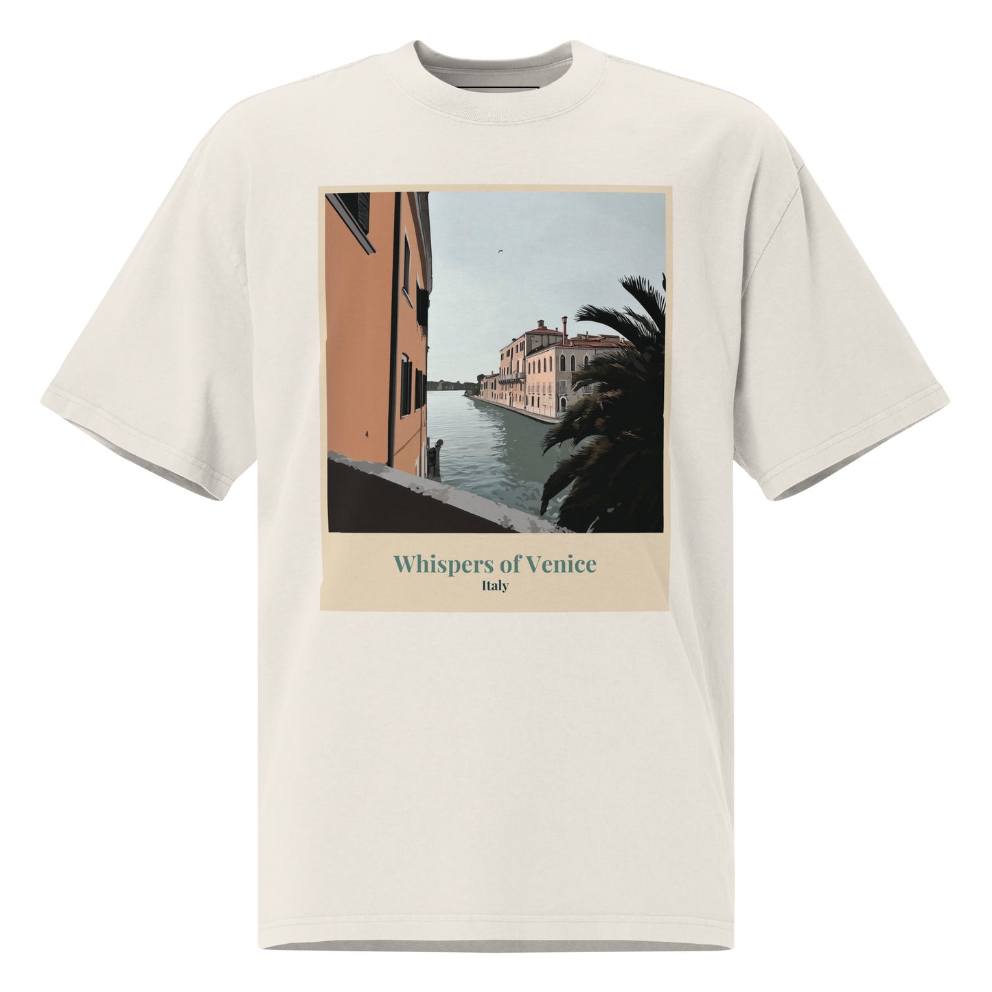 Übergroßes verblasstes Unisex-T-Shirt - Whispers of Venice