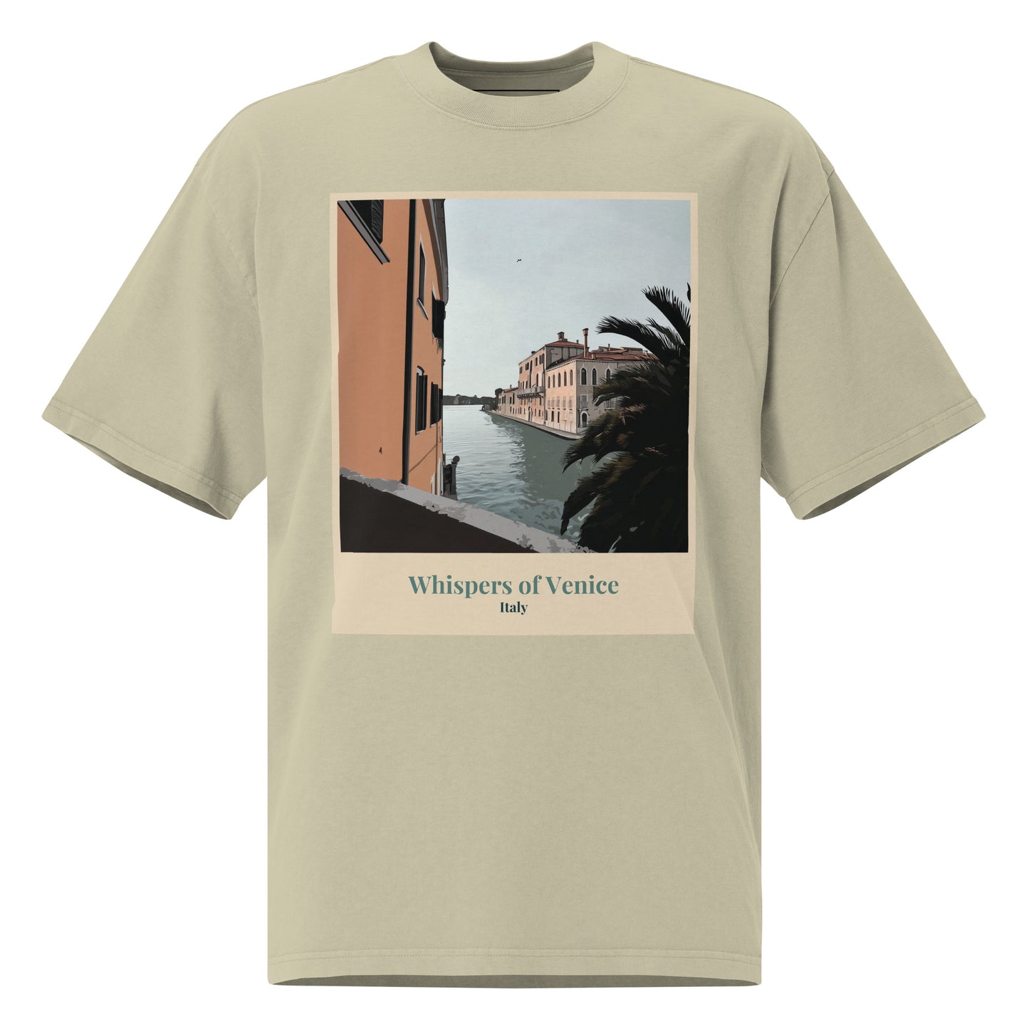 Übergroßes verblasstes Unisex-T-Shirt - Whispers of Venice