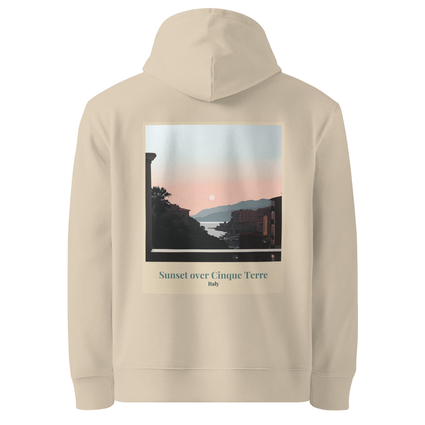 Unisex Eco Hoodie - Sunset Over Cinque Terre