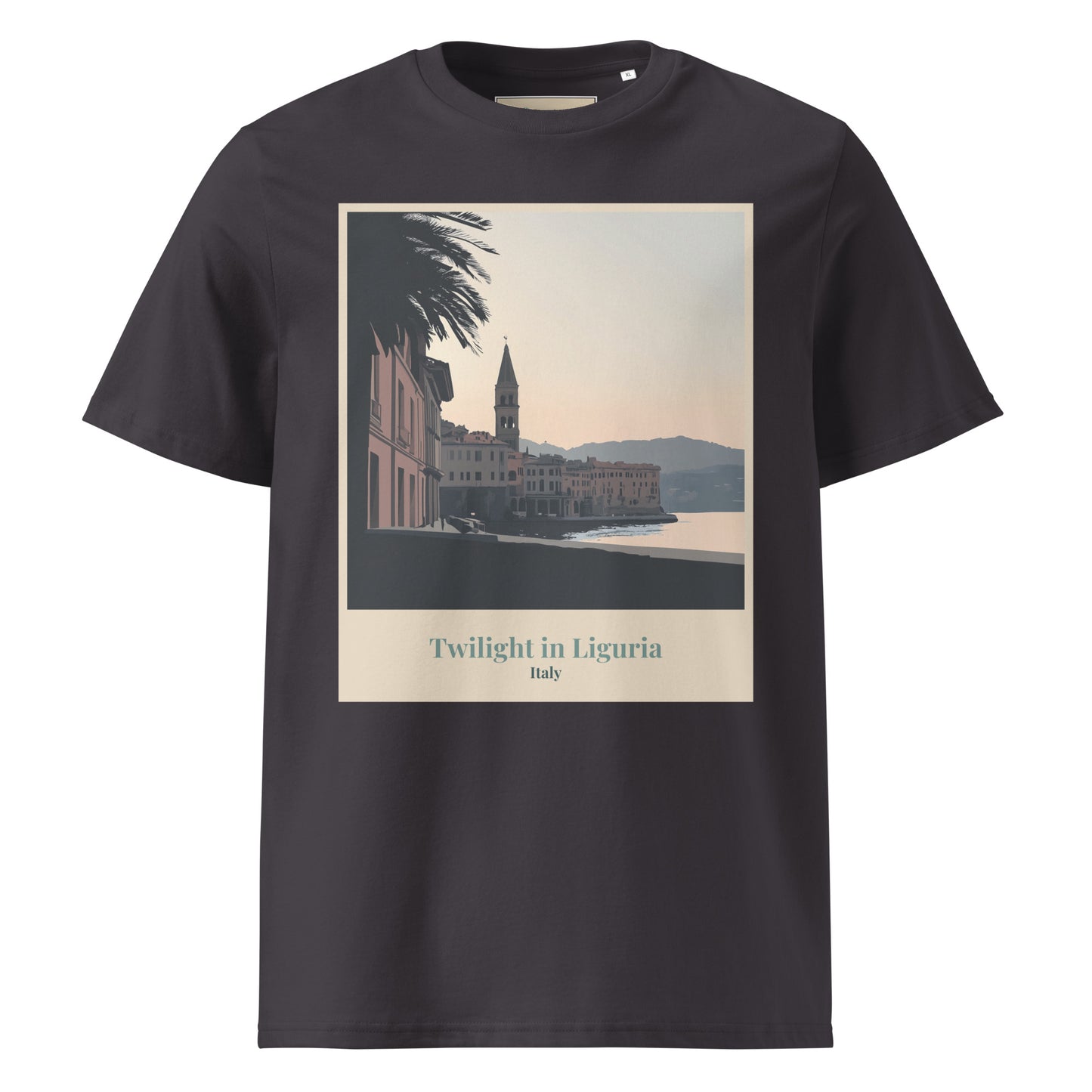 Unisex Organic Cotton T-Shirt - Twilight in Liguria