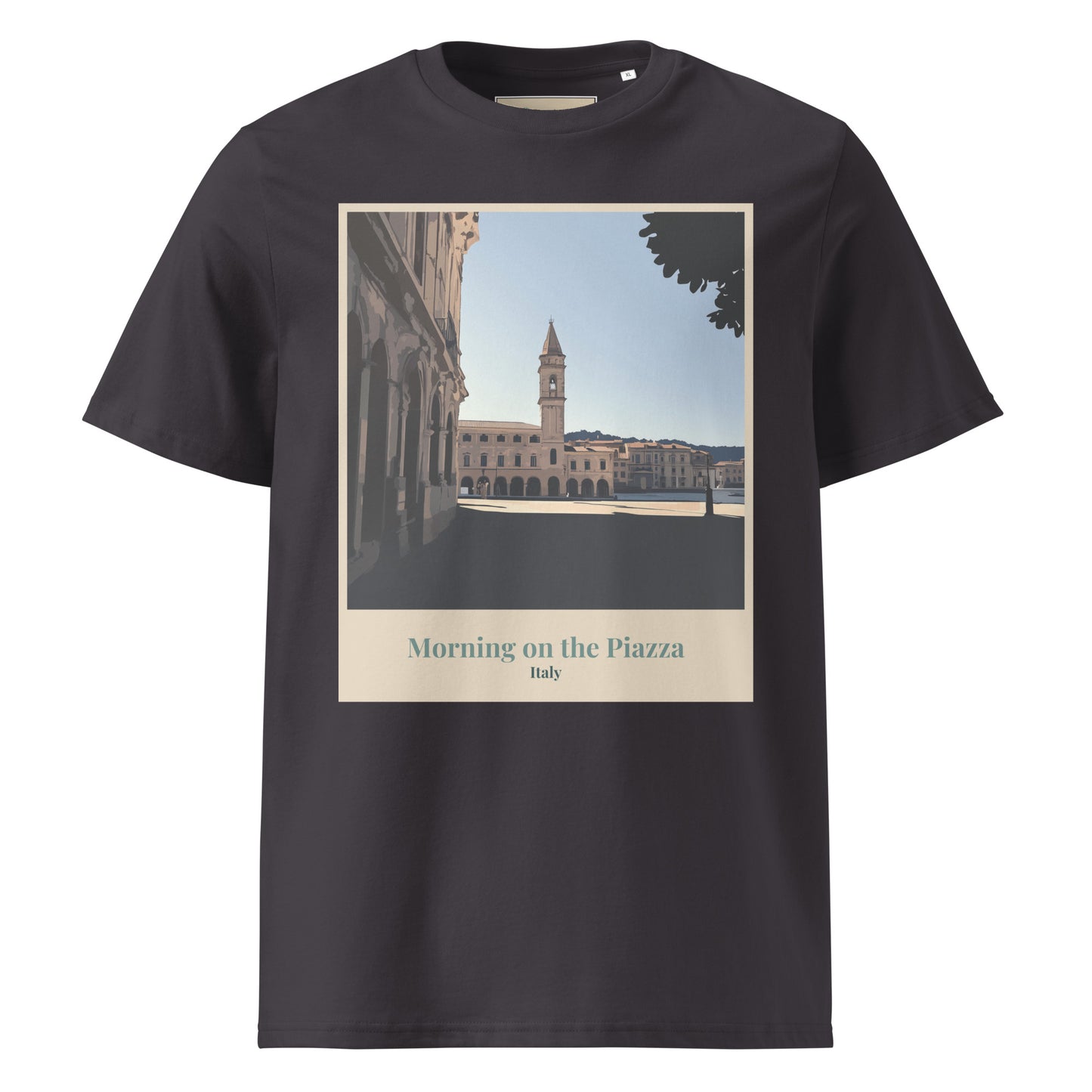 Unisex Organic Cotton T-Shirt - Morning in the Piazza