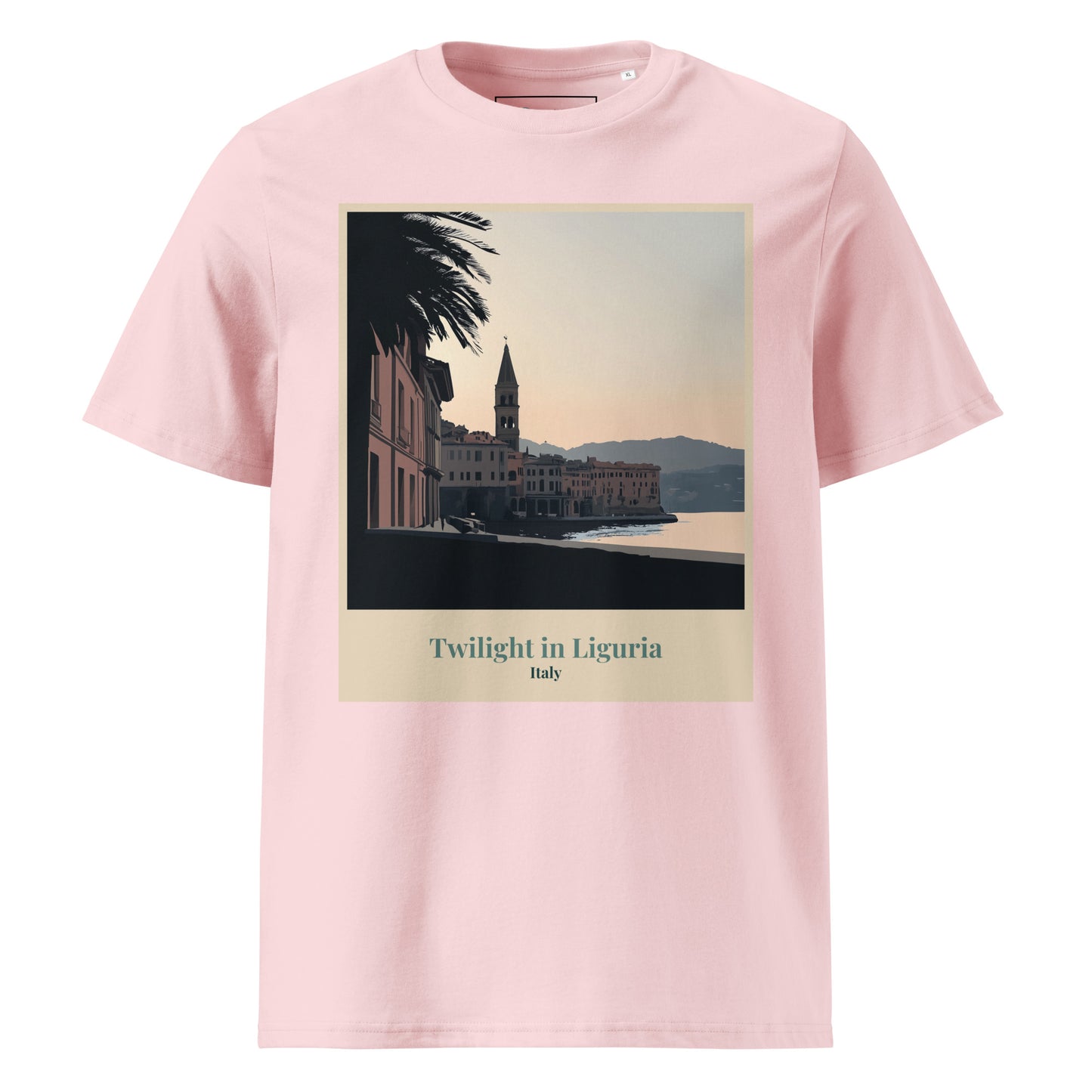 Unisex Organic Cotton T-Shirt - Twilight in Liguria