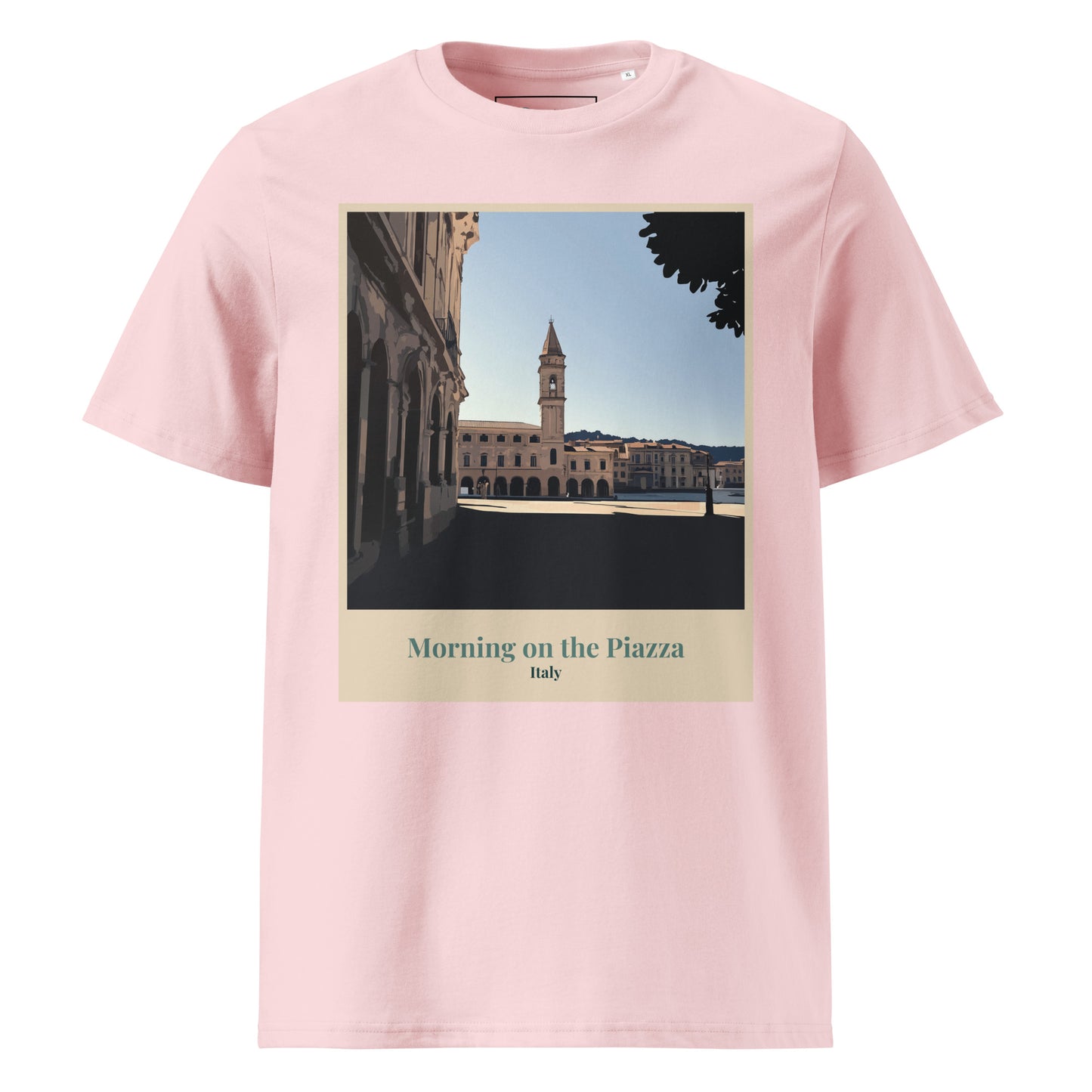 Unisex Organic Cotton T-Shirt - Morning in the Piazza