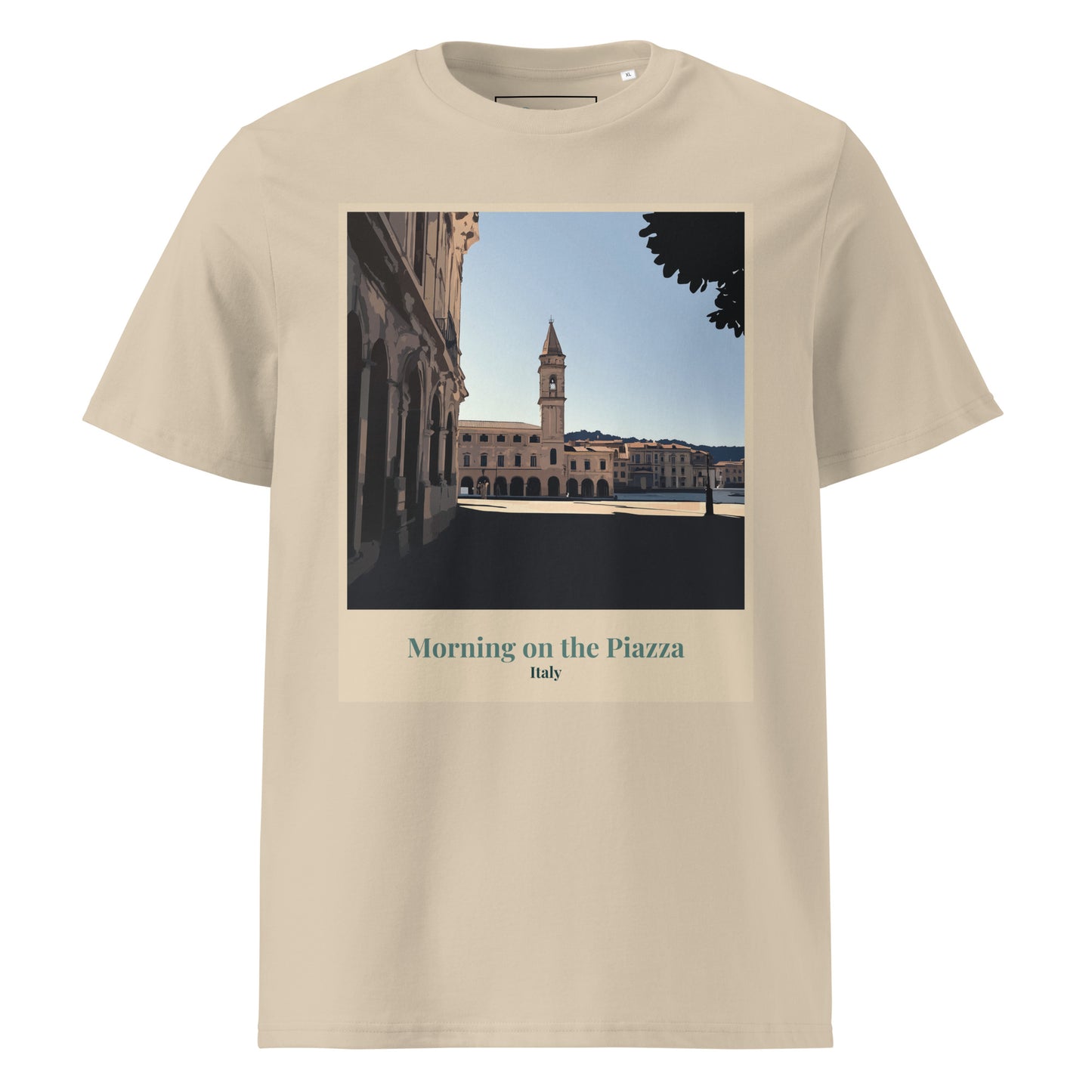 Unisex Organic Cotton T-Shirt - Morning in the Piazza