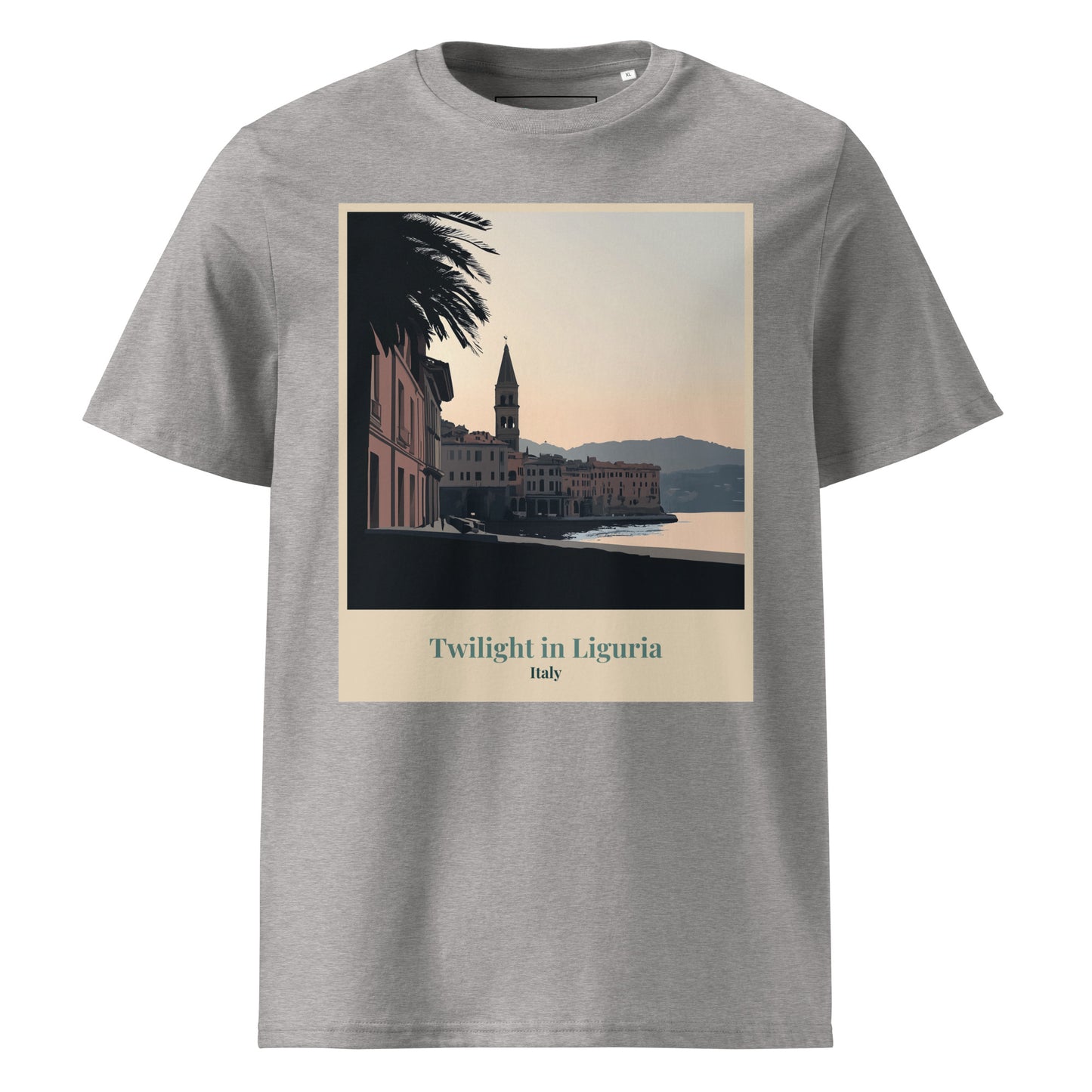 Unisex Organic Cotton T-Shirt - Twilight in Liguria