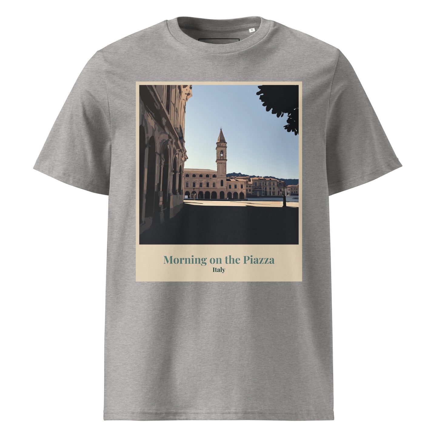 Unisex Organic Cotton T-Shirt - Morning in the Piazza