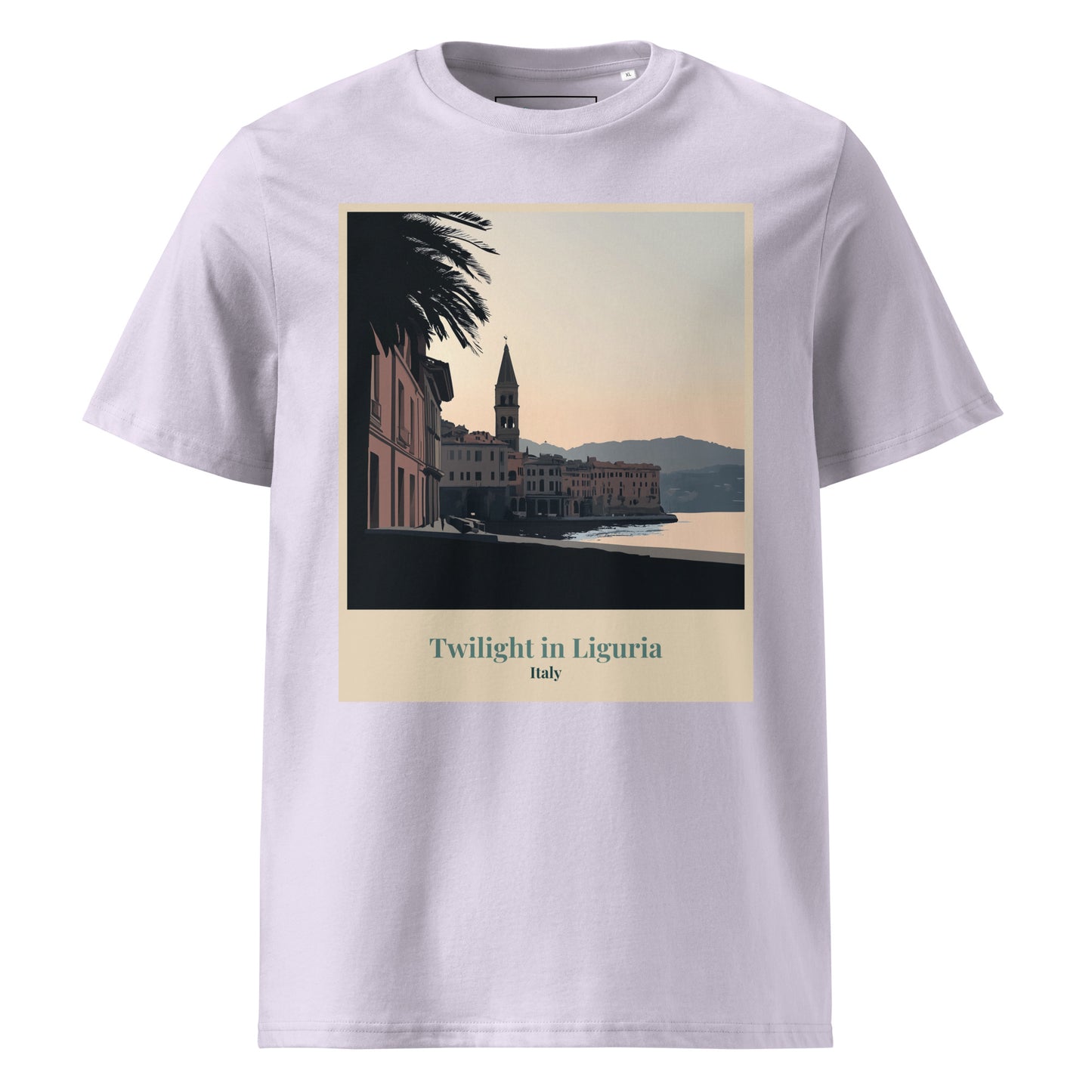 Unisex Organic Cotton T-Shirt - Twilight in Liguria