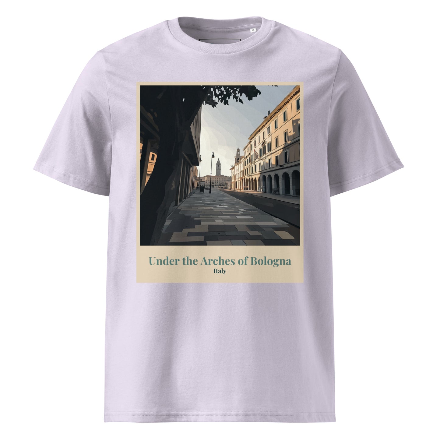 Unisex-T-Shirt aus Bio-Baumwolle - Unter den Bögen von Bologna