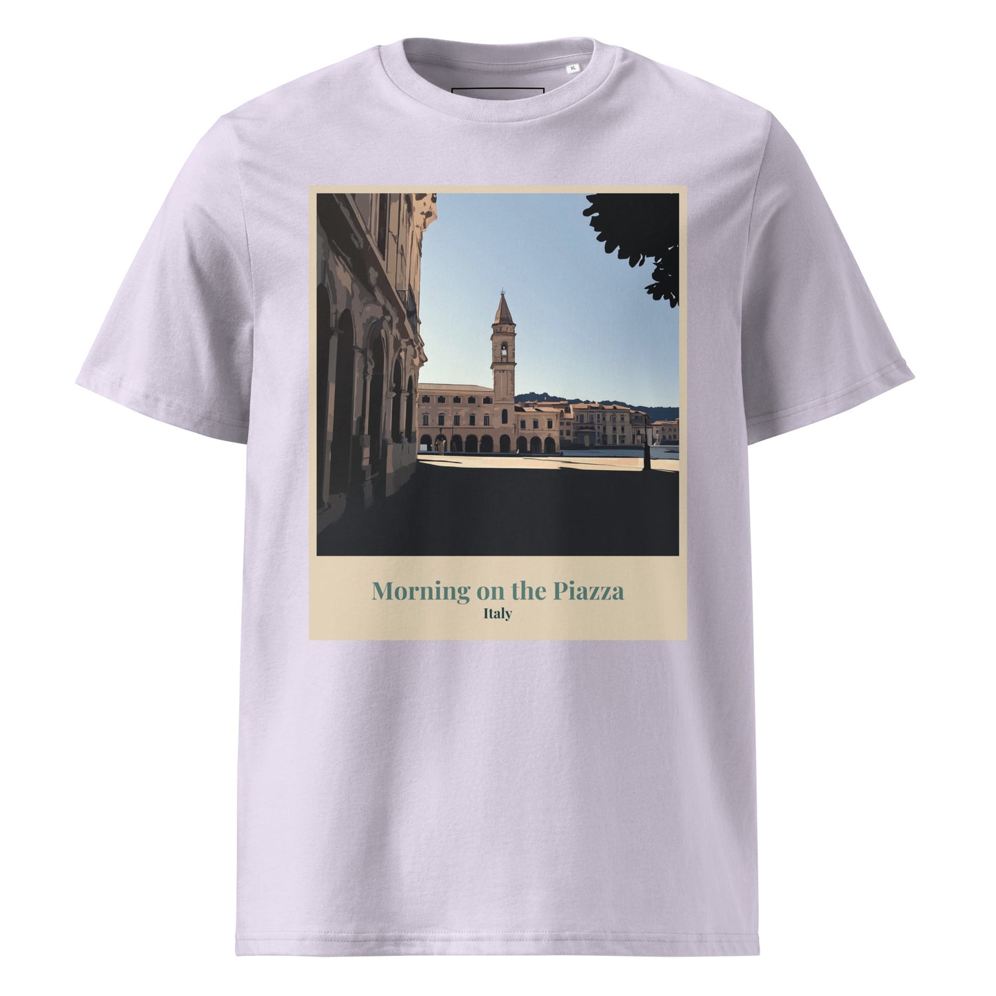 Unisex Organic Cotton T-Shirt - Morning in the Piazza