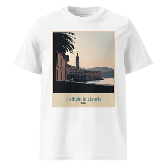 Unisex Organic Cotton T-Shirt - Twilight in Liguria