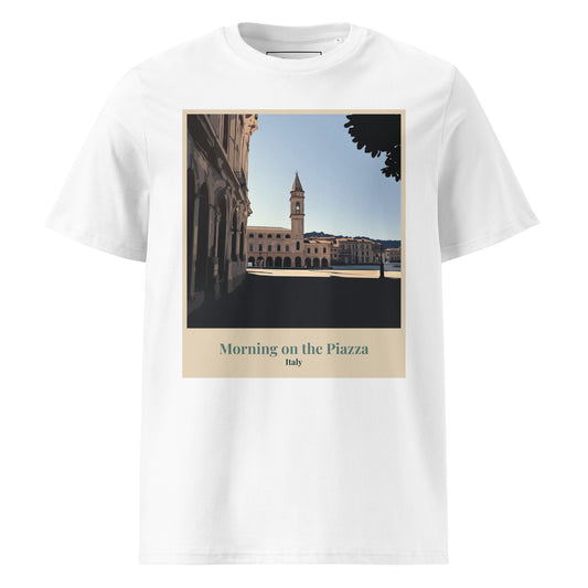 Unisex Organic Cotton T-Shirt - Morning in the Piazza