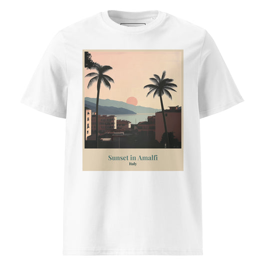 Unisex Organic Cotton T-Shirt - Sunset in Amalfi